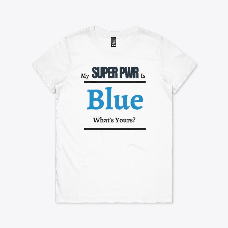 True Colors Blue Super Power Design